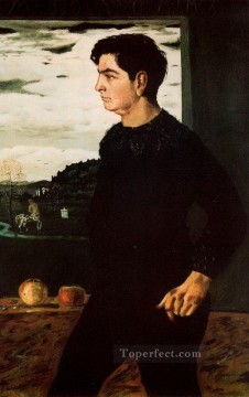 retrato de andrea hermano del artista 1910 Giorgio de Chirico Surrealismo metafísico Pinturas al óleo